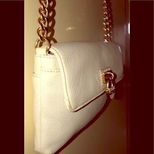 Calvin Klein white leather purse